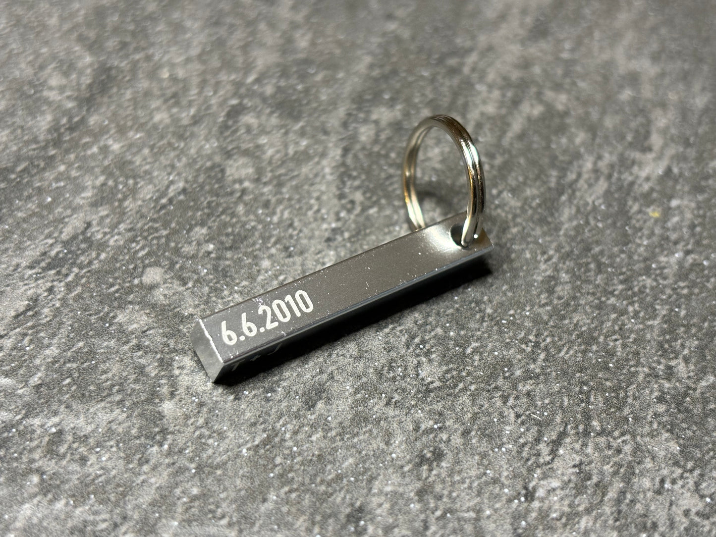 Personalized Keychain, Aluminum bar