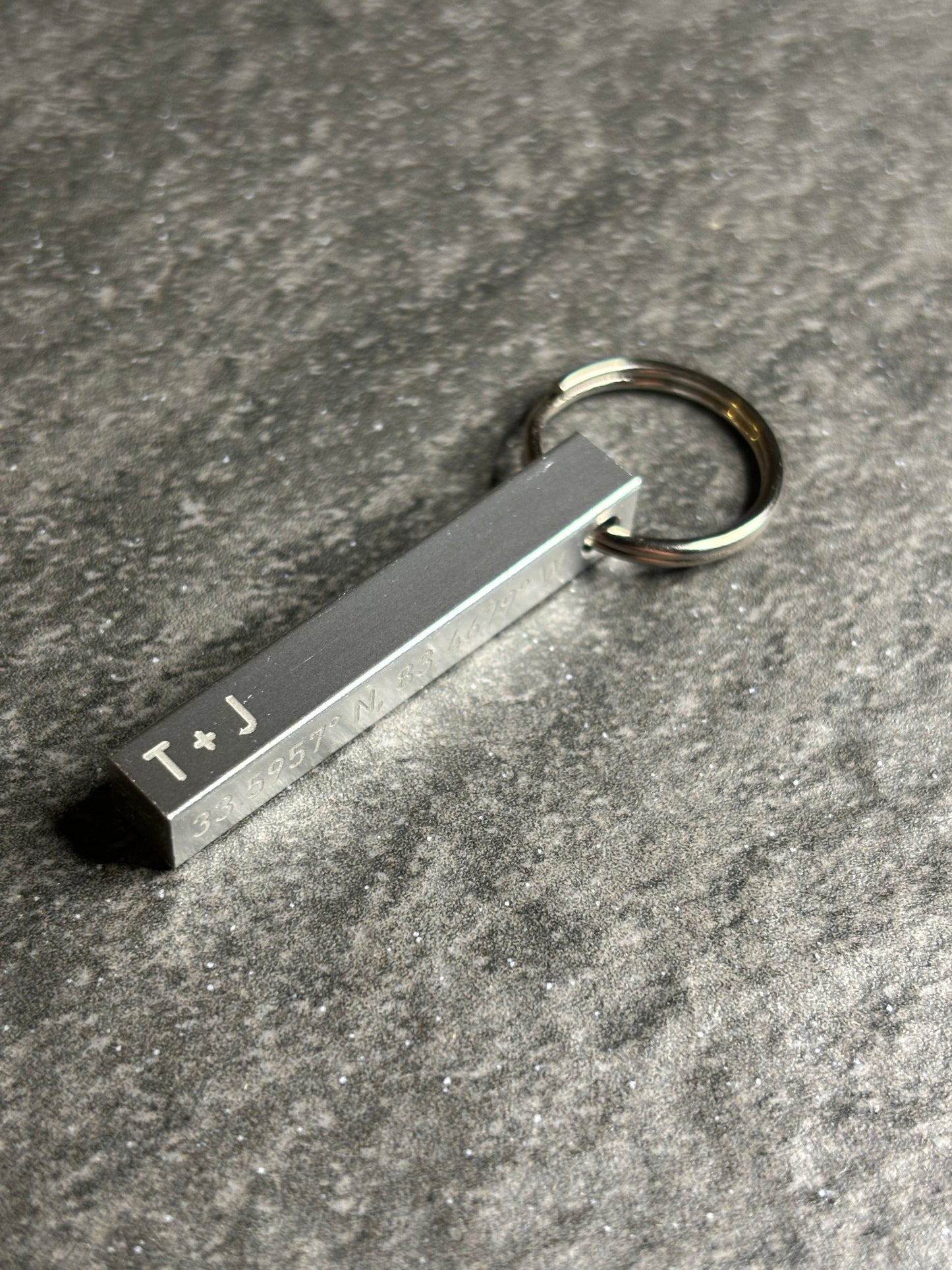 Personalized Keychain, Aluminum bar