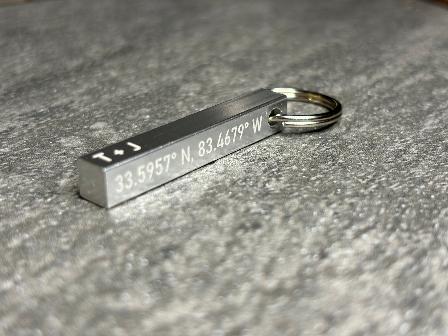 Personalized Keychain, Aluminum bar