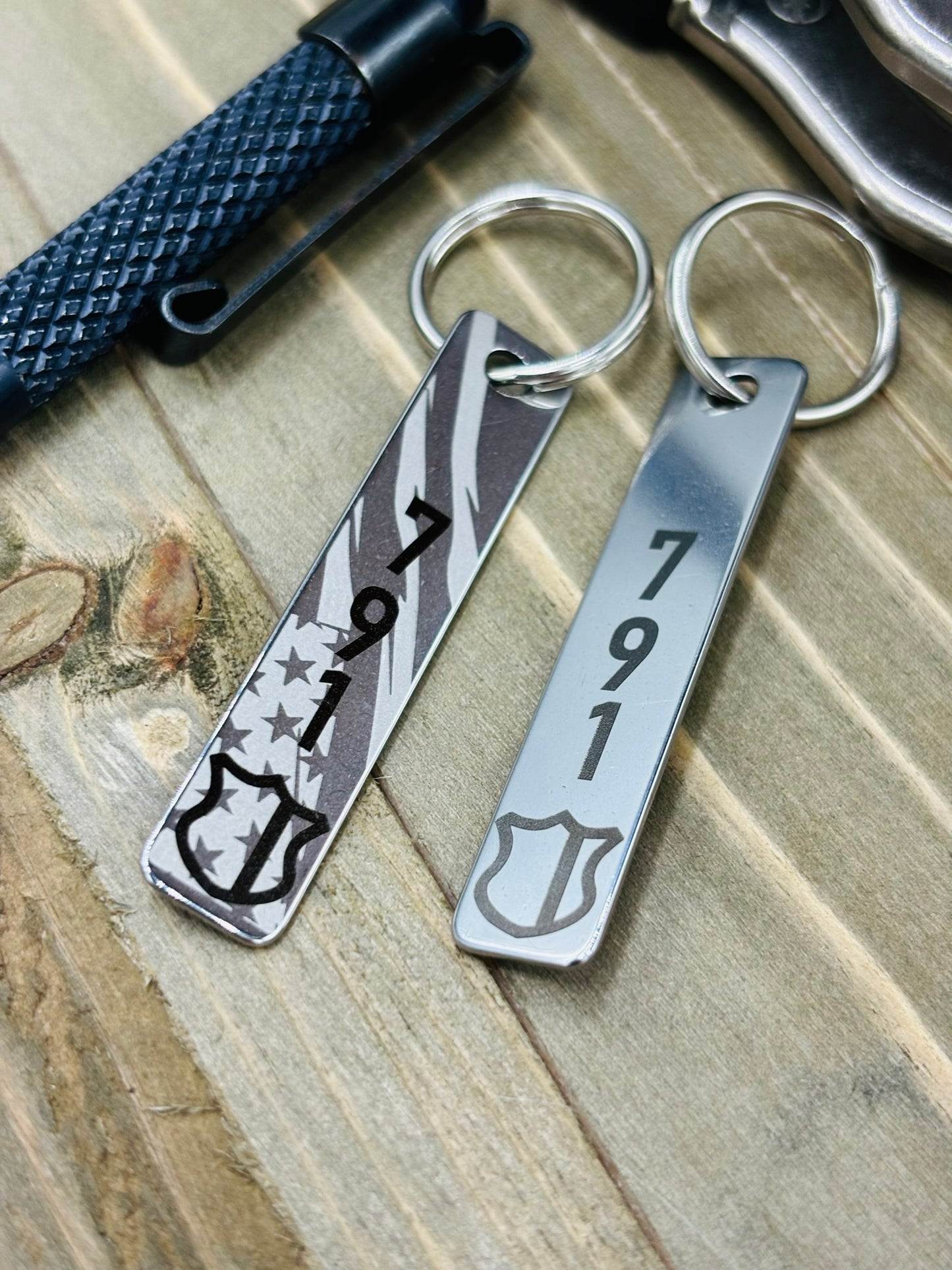 Police Badge Keychain