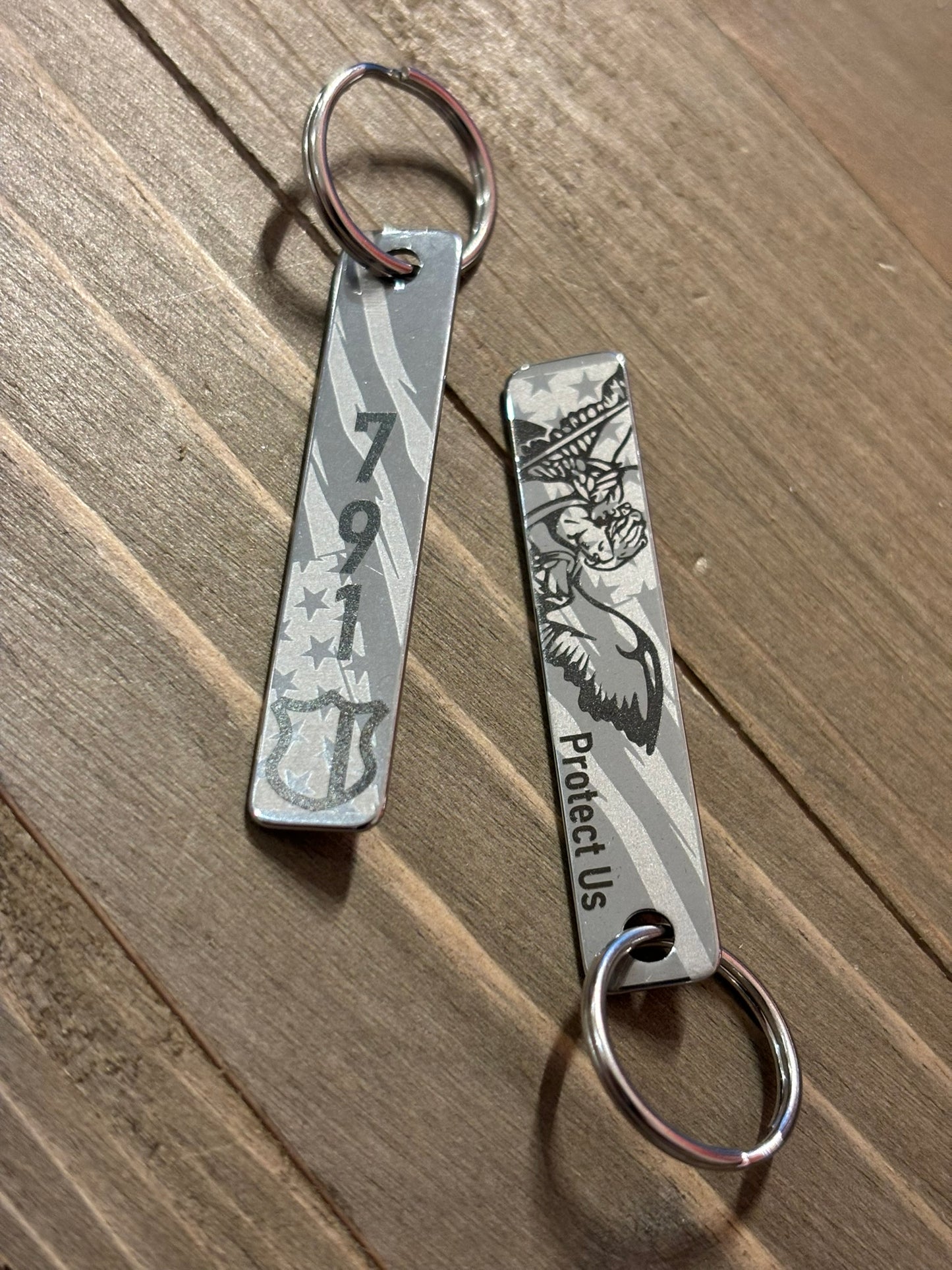 Police Badge Keychain