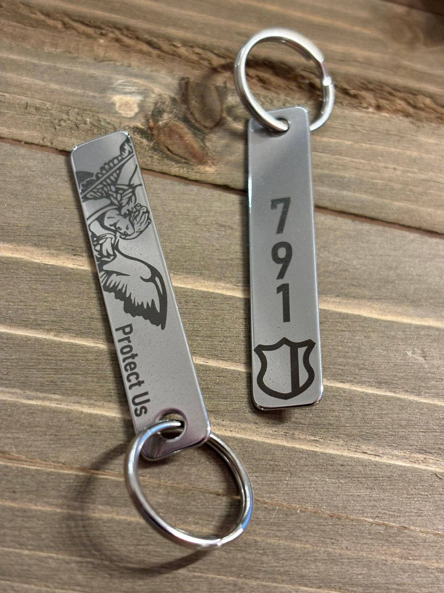 Police Badge Keychain