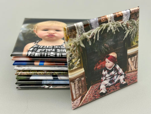 Personalized Photo Magnets - Set of 9