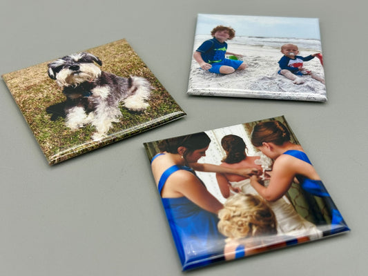 Personalized Photo Magnets - Set of 3