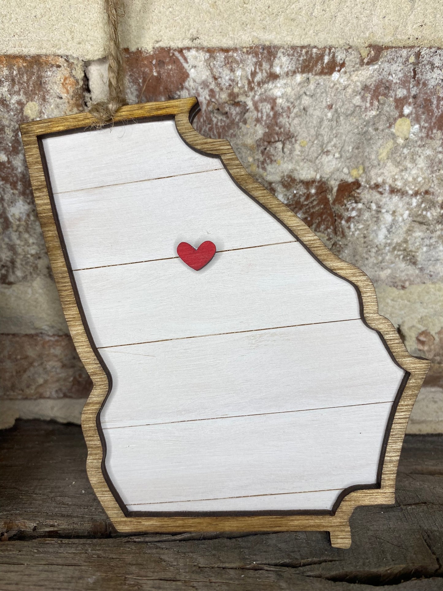 Georgia 'Heart' Ornament