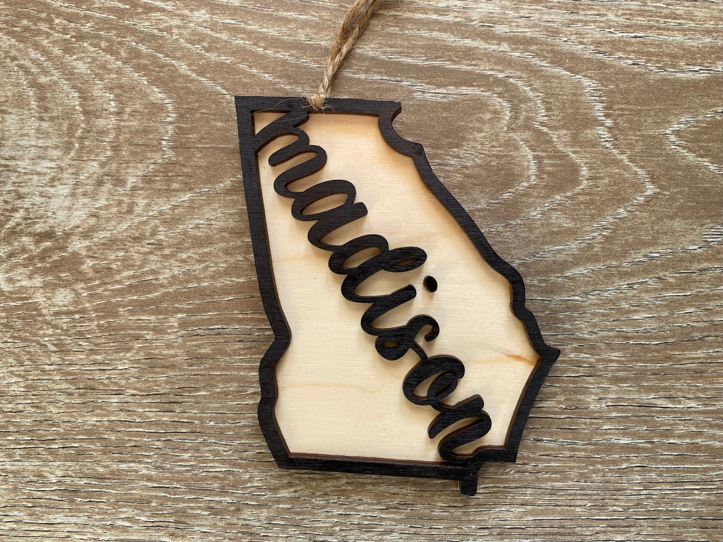 Georgia Christmas Ornament Personalized City