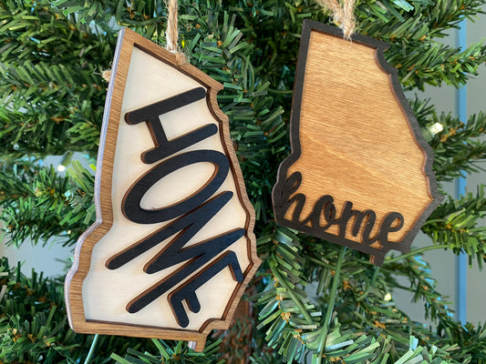 Georgia 'Home' Christmas Ornament