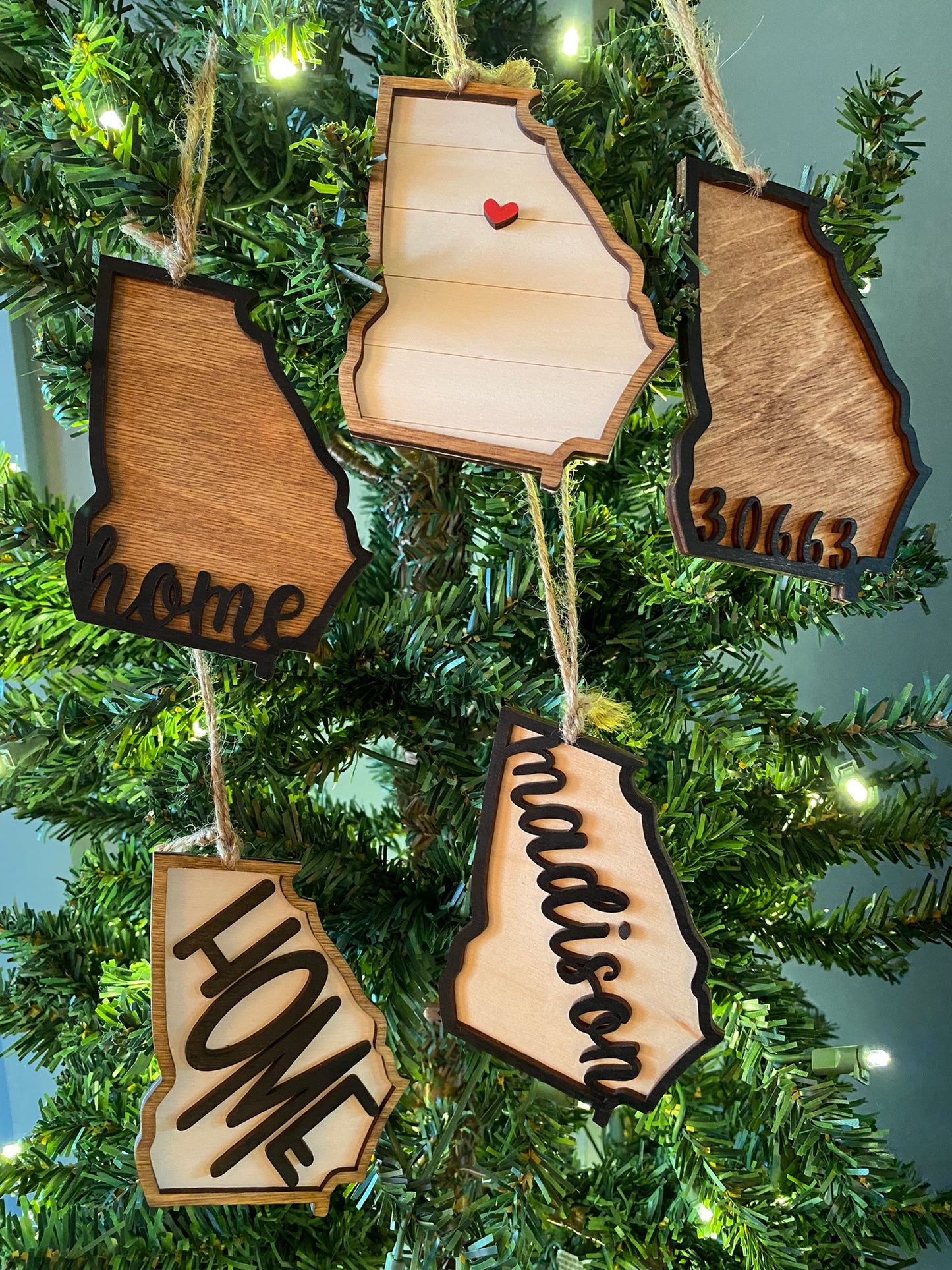 Georgia 'Heart' Ornament