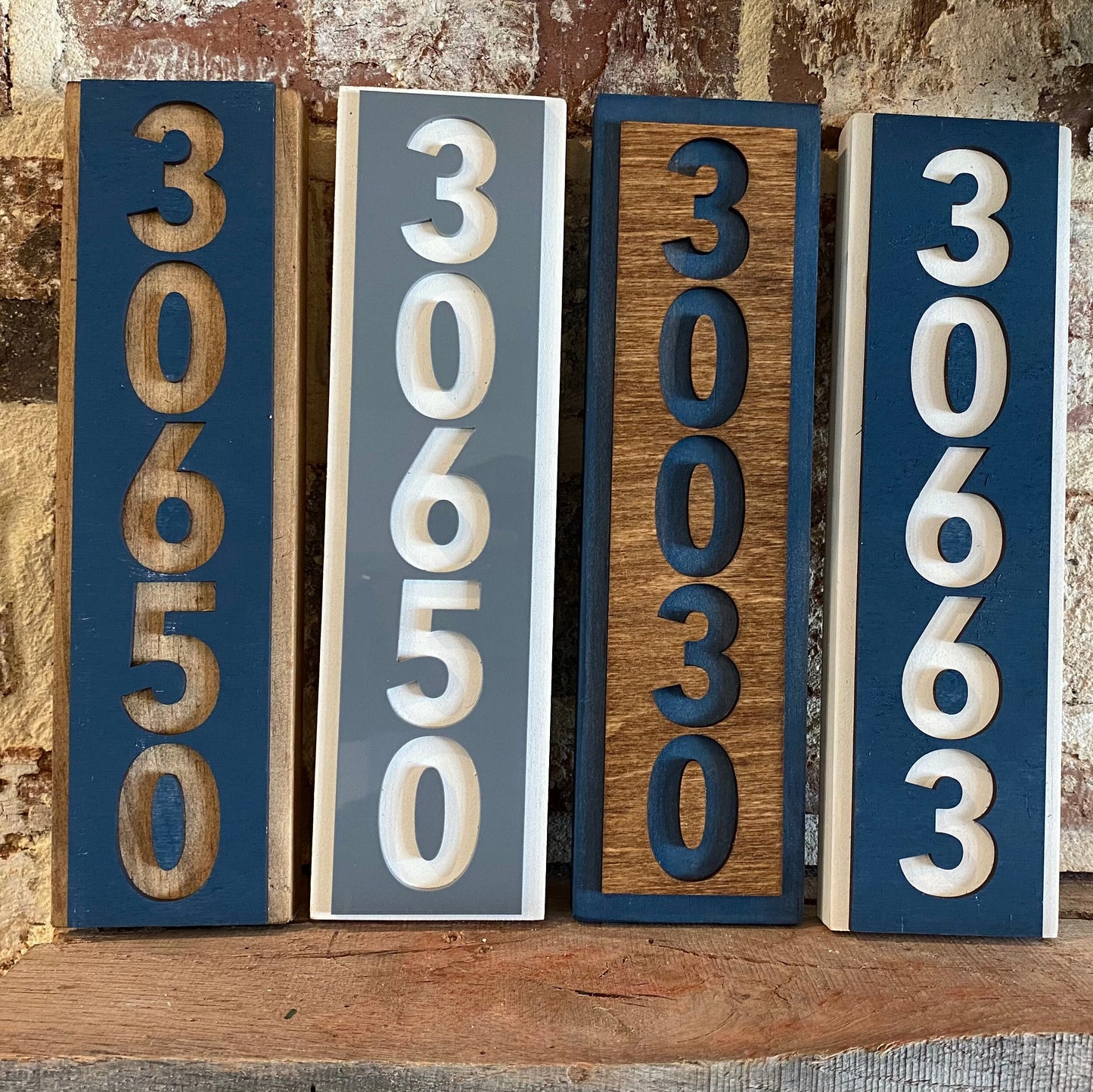 Vertical Zip Code Sign