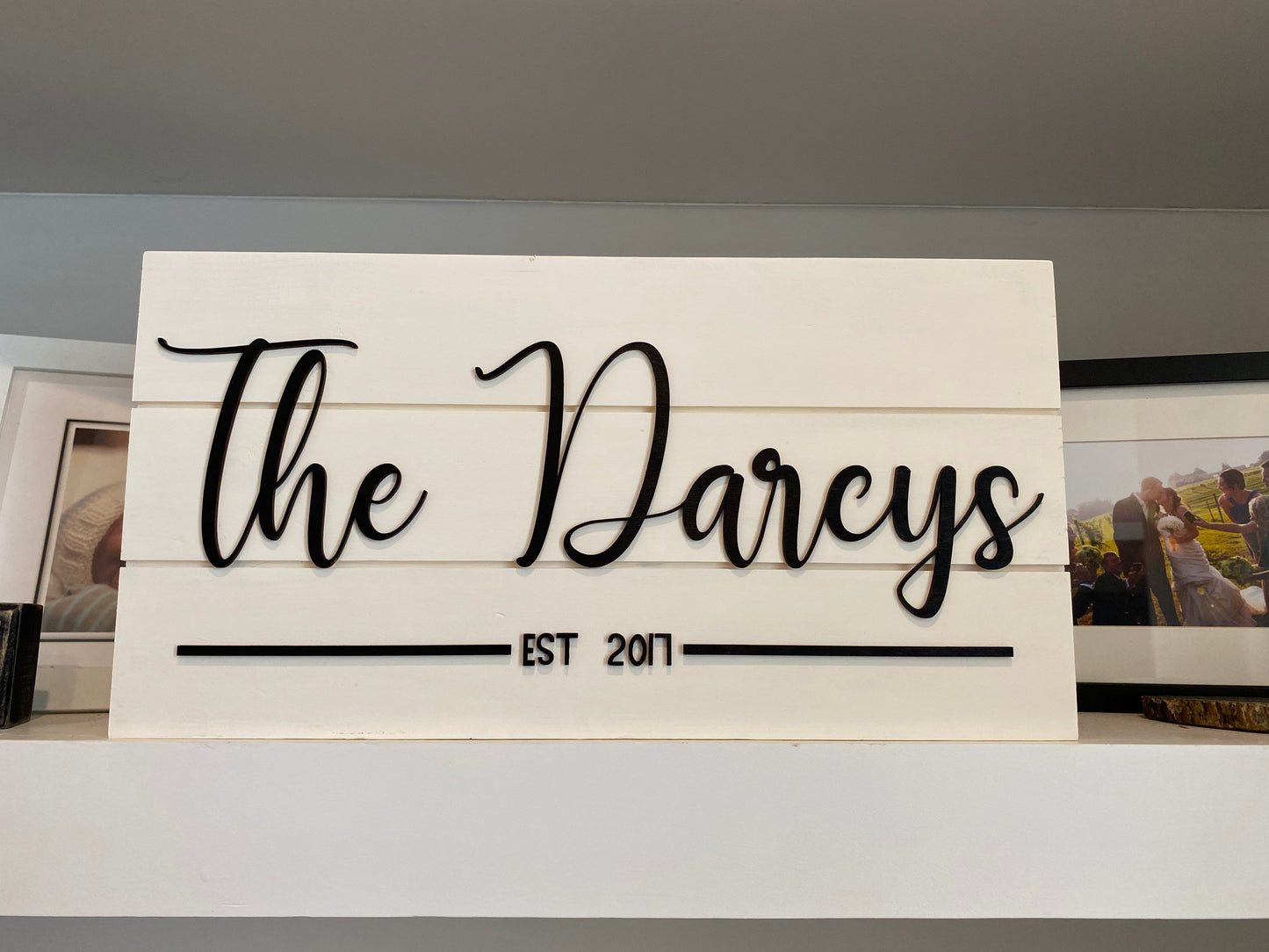 Simple Farmhouse Last Name Sign