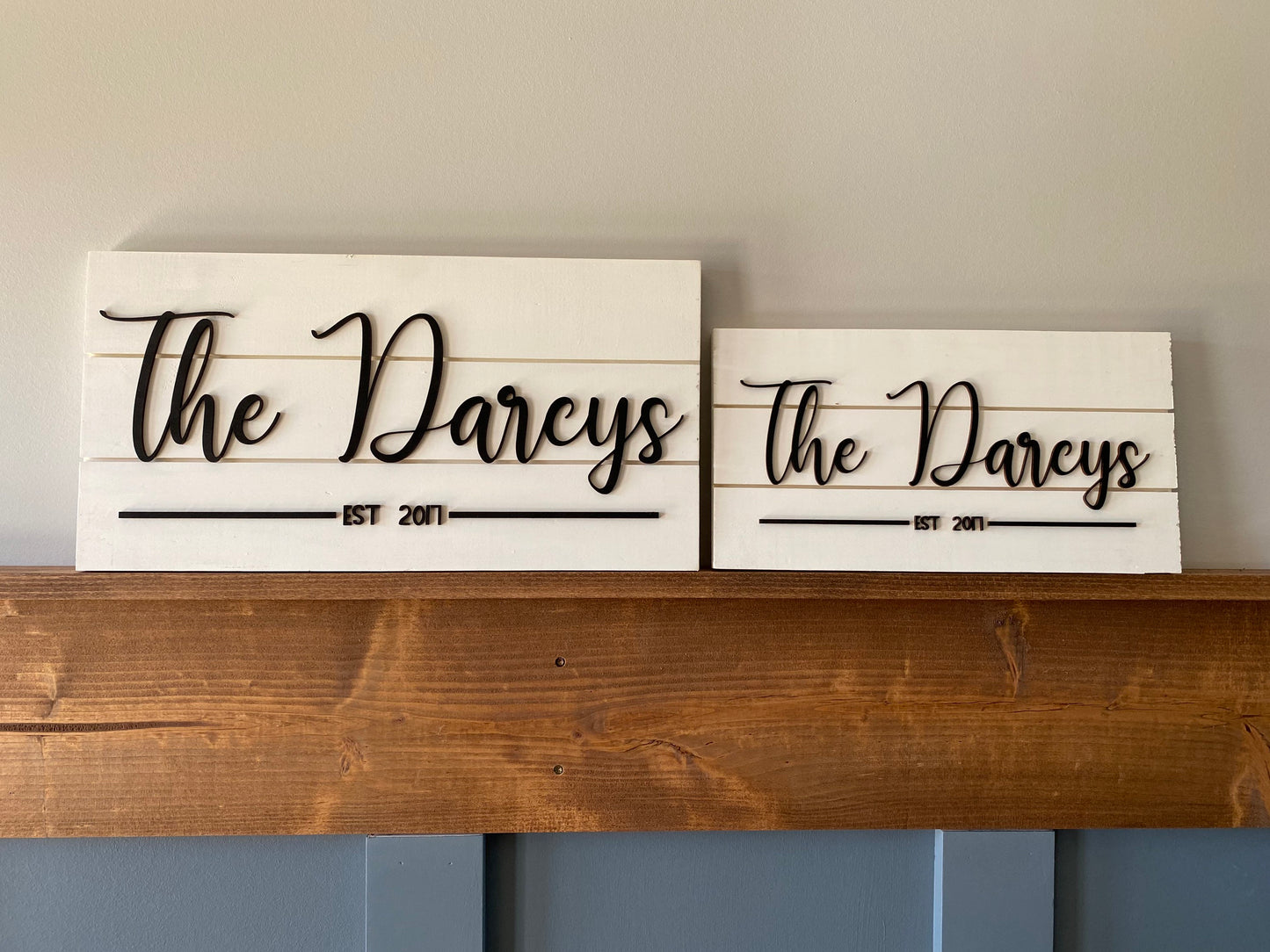 Simple Farmhouse Last Name Sign