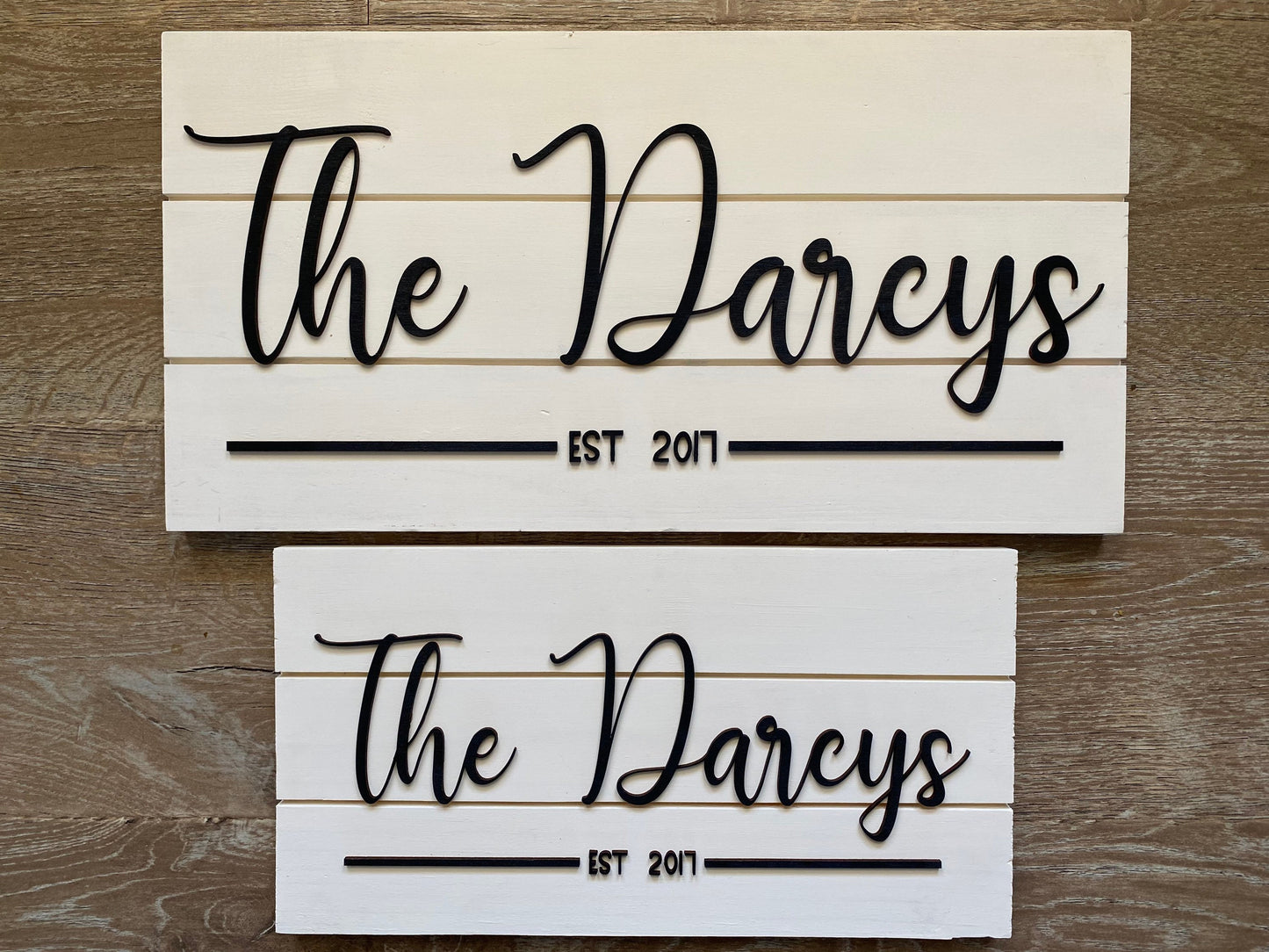 Simple Farmhouse Last Name Sign