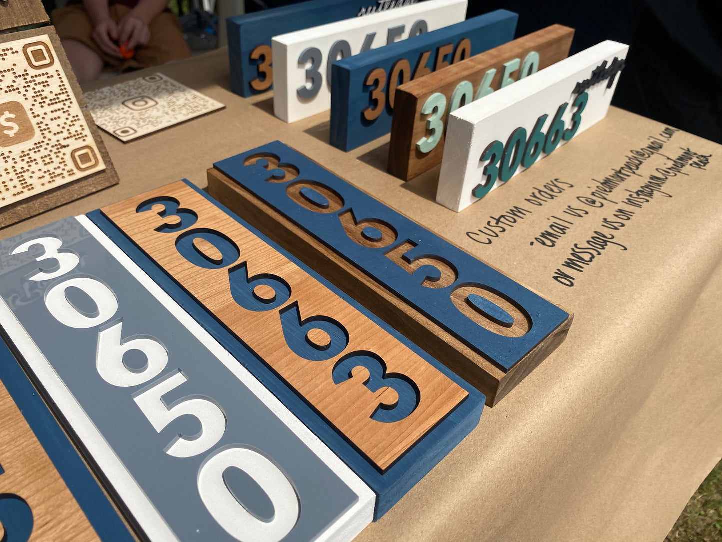 Vertical Zip Code Sign