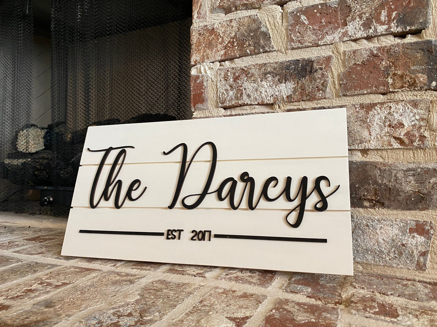 Simple Farmhouse Last Name Sign