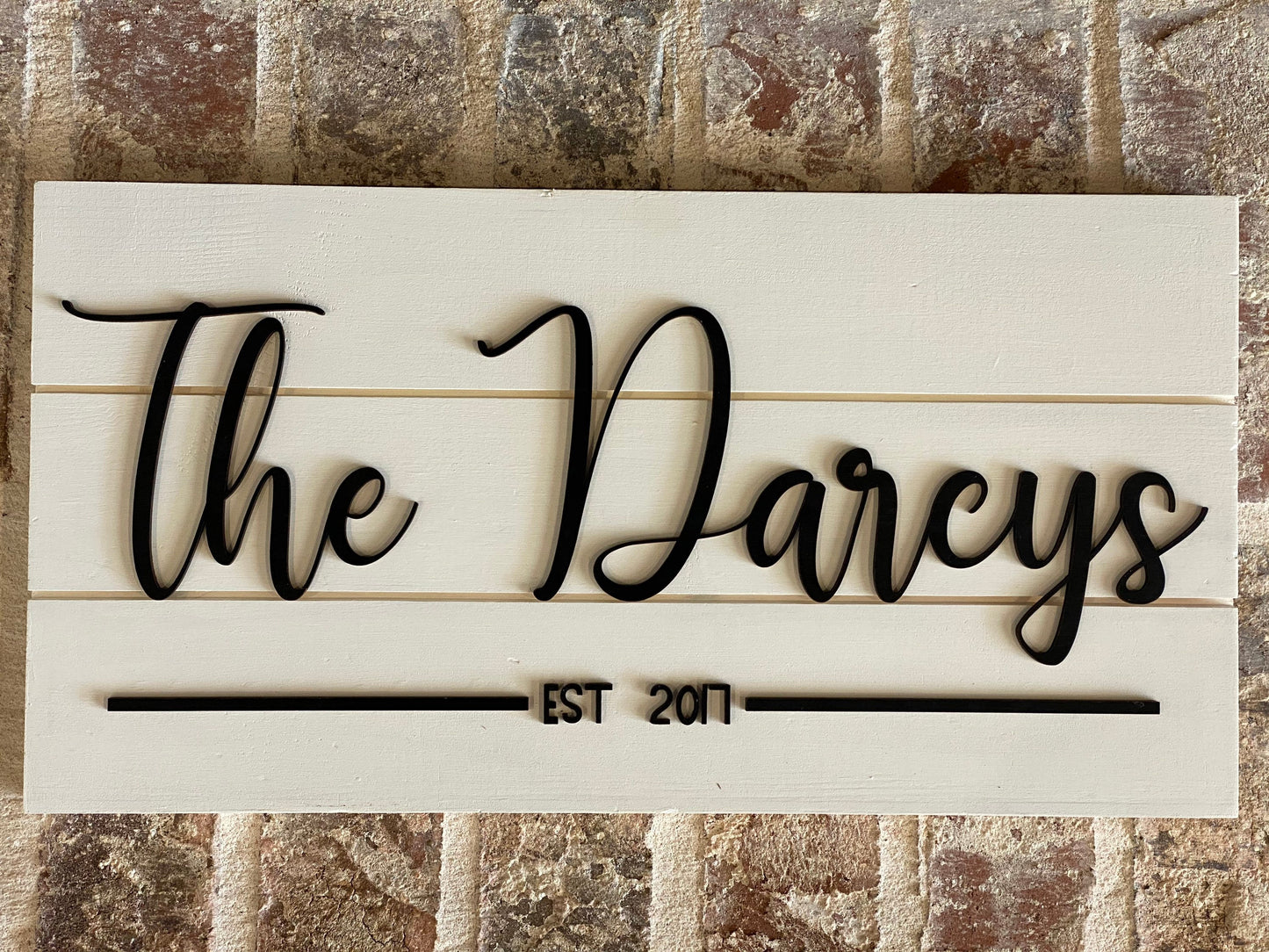 Simple Farmhouse Last Name Sign