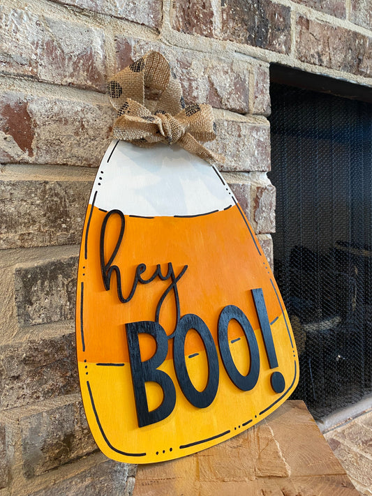 Hey Boo! Halloween candy door sign!