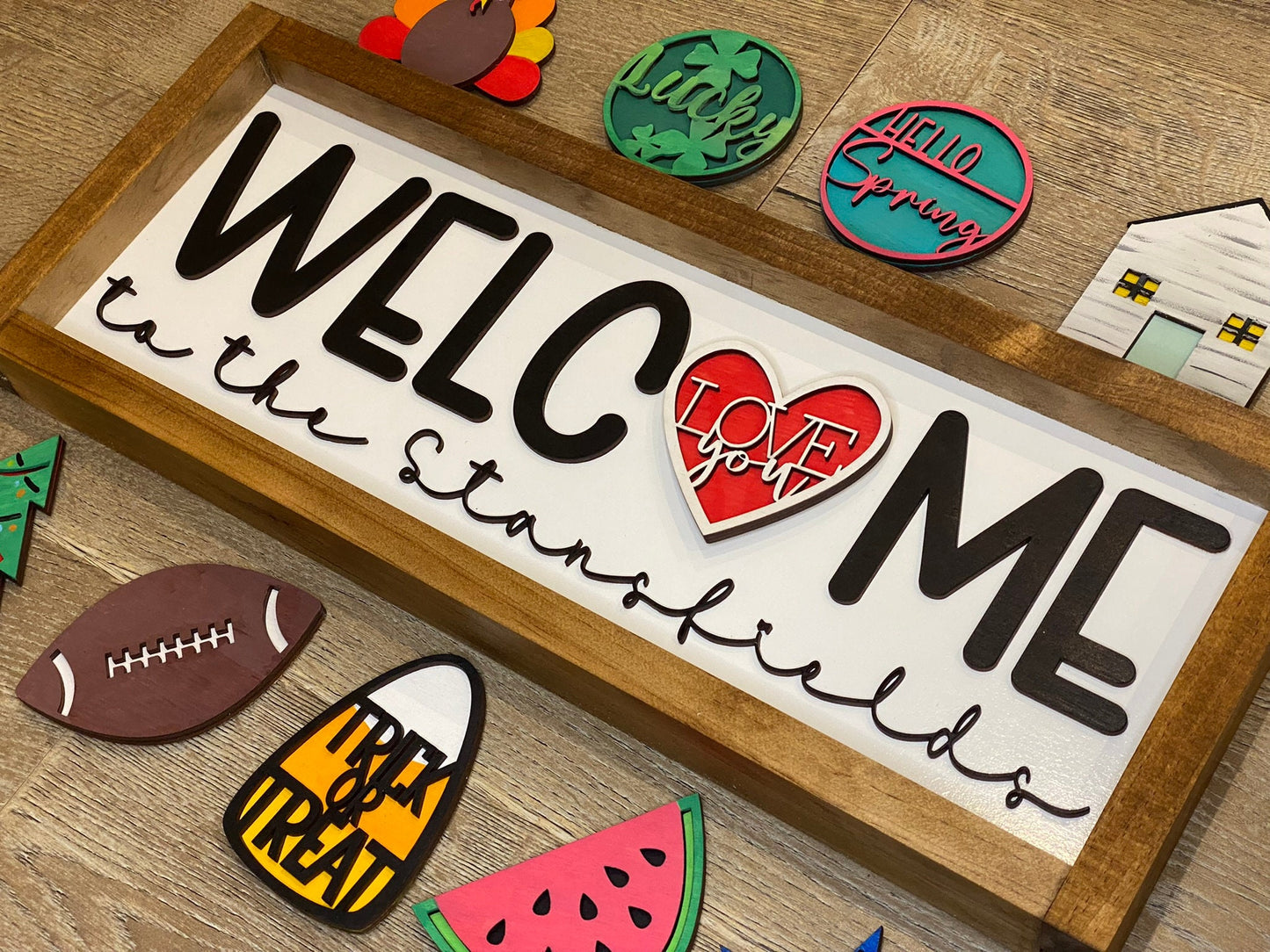 Welcome Interchangeable Sign