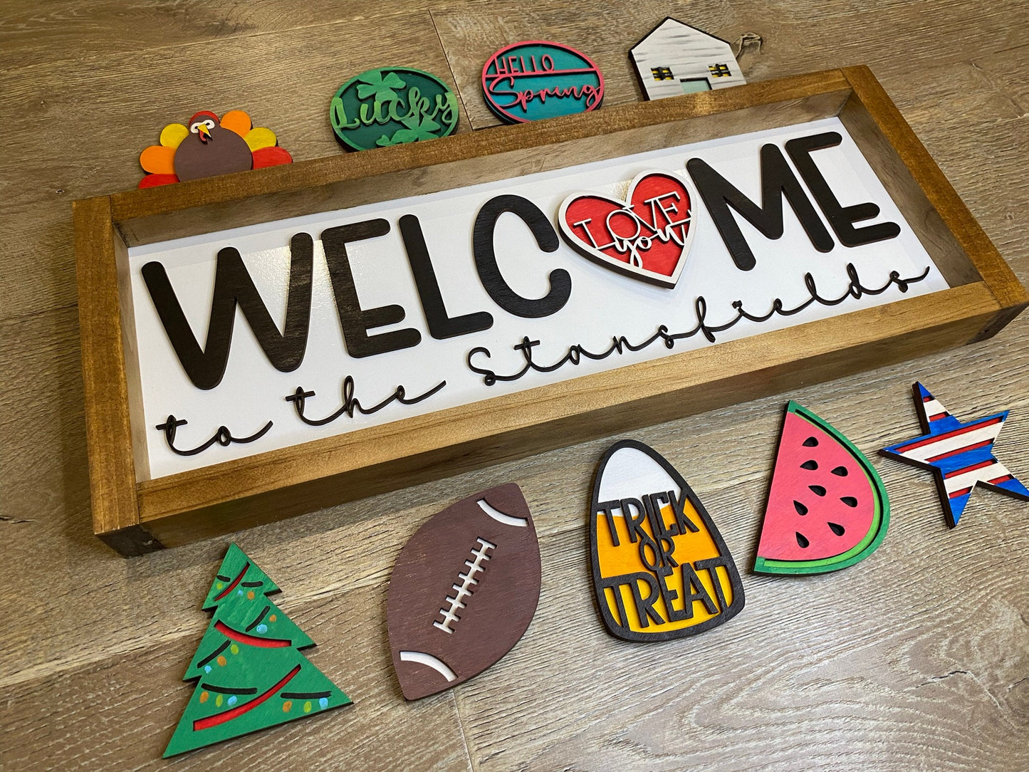 Welcome Interchangeable Sign