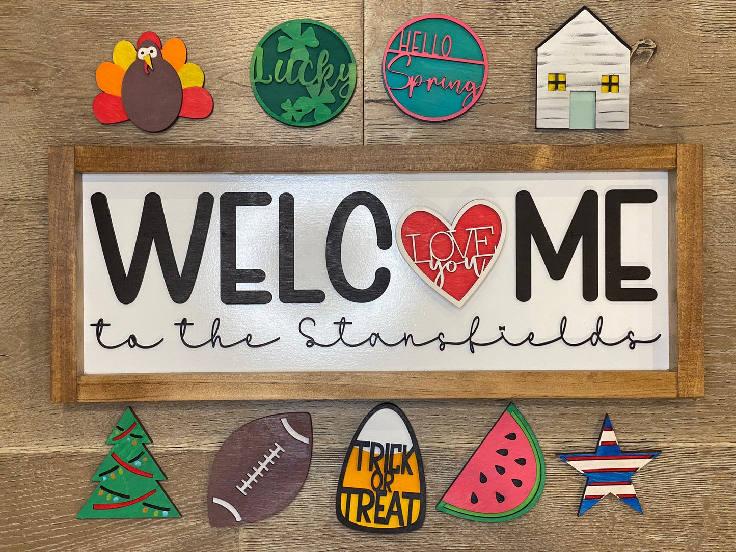 Welcome Interchangeable Sign