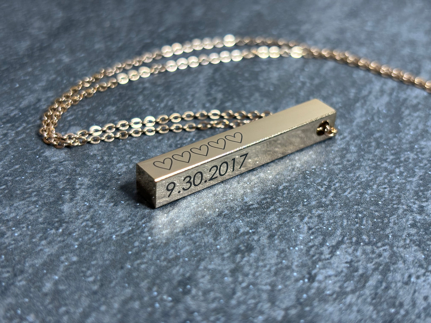 Personalized Bar Necklace