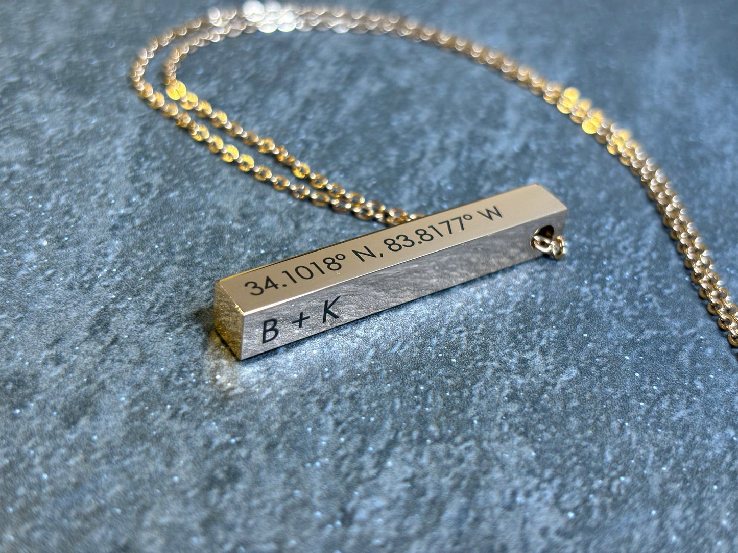 Personalized Bar Necklace