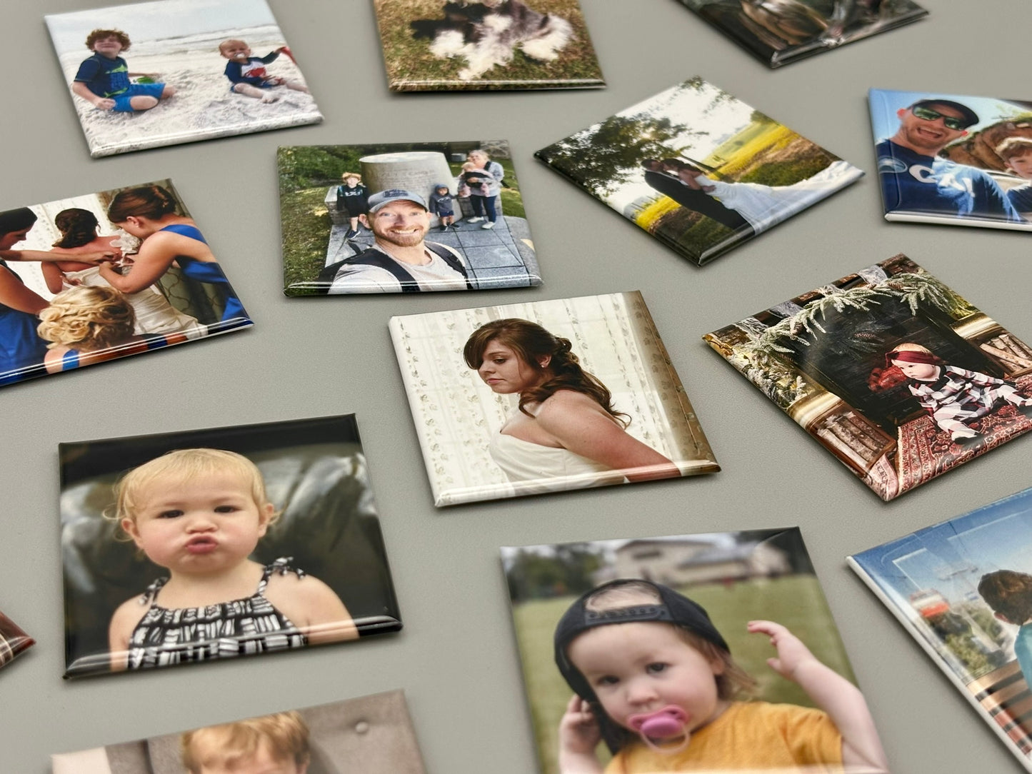 Personalized Photo Magnets - Set of 18 - 25% off in cart!