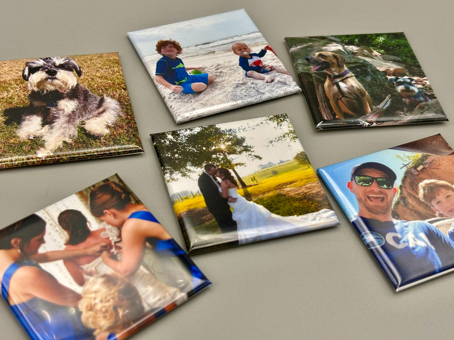 Personalized Photo Magnets - Set of 18 - 25% off in cart!