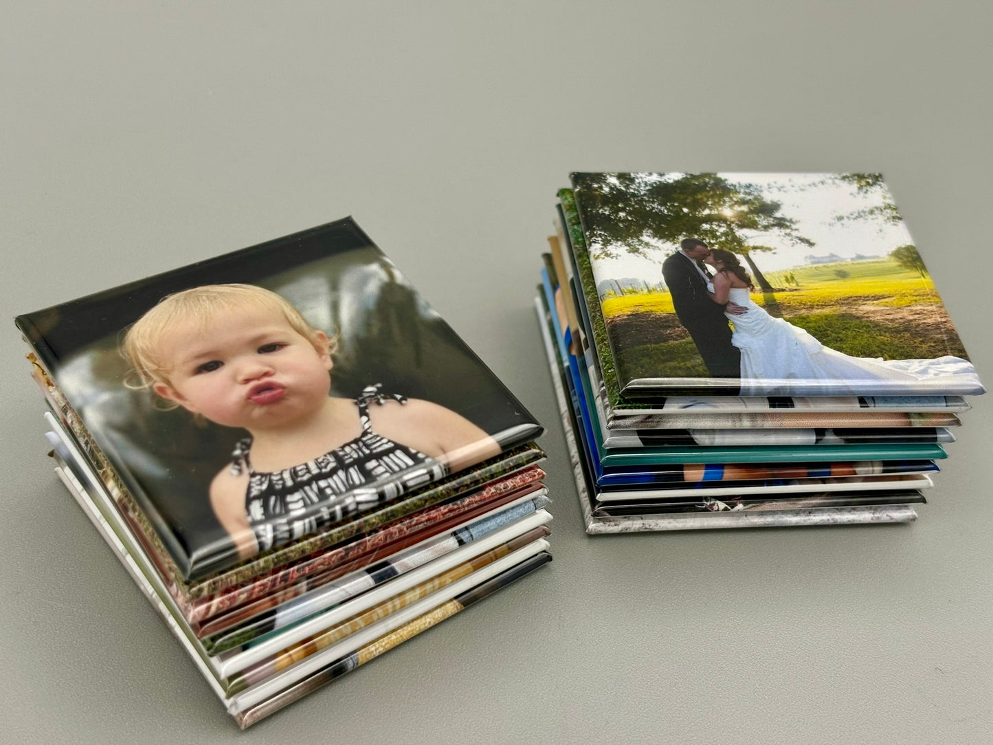 Personalized Photo Magnets - Set of 18 - 25% off in cart!