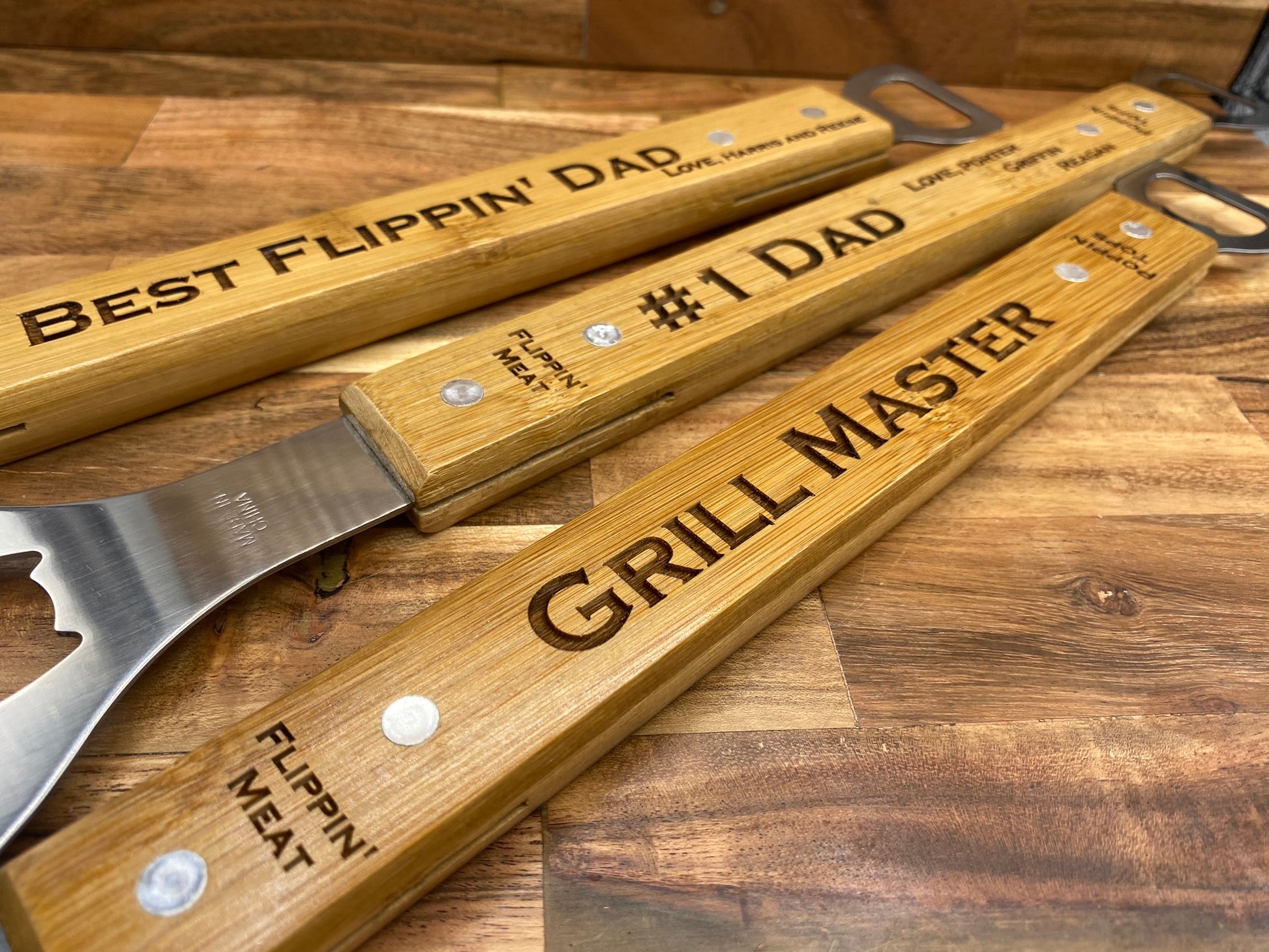 Best Flippin' Dad Grilling Spatula + Tools - Baum Designs